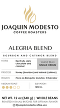Alegria Blend | Medium Roast Bourbon & Catimor Blend